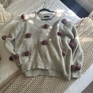 Zara Pom Pom Sweater